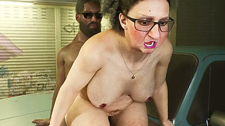 60 Yo Latin Granny Woman and 2 Horny Man