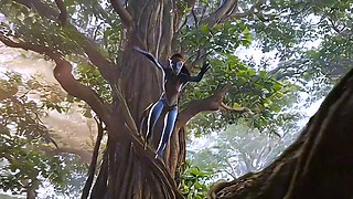 Pandora moonlight guides blue Avatar babes to taste big cock