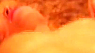 Fantastic Blonde MILF with Big Pussy Lips Masturbates with Dildo and Pisses in the Bathroom