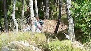 horny redhead swiss wife outdoor strip and fuck