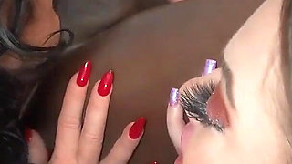 Two White Sluts Rimming A Black Guy