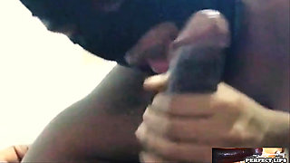 PERFECT LIPS-sloppy head d into he busted a HARD NUT in her mouth