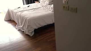 Young blonde shares intense remote vibrator fun