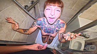 Piss Hungry Whore Gets Used as Toilet
