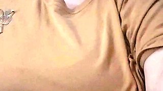 Amateur striptease and Solo masturbation