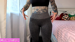 Gym Tights Try on Haul Melody Radford Porn