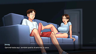 Stepmom likes to have sex all the time with the Tenant - summertime saga