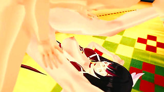Genshin Impact - Columbina Hardcore Sex Scene with Aether - 3D Hentai Animation