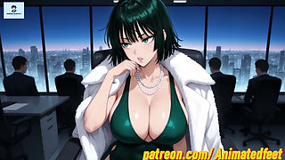 Fubuki Anime Style Hentai Anime Anal Footjob