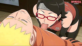 Naruto Fucks and Creampie Sarada While Sakura Is Watching, He Betrayed Boruto (uncensored Hentai)