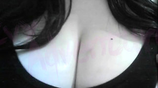 hotwife otaku nerdy Watching Hentai while playing with her Big Tits #3