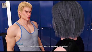 Sexy blonde with big tits takes you through a game adventure