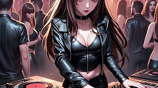 Anime Sexy DJ Synthwave Retrowave Electro AI