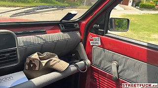 Hentai Teen Hitchhiker Takes Strangers Outdoor Street Pounding