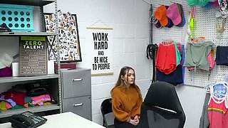 Busty legal yr old teen 18 gets caught stealing by her