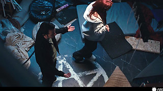 Ouija Board Parody Prank - Redhead Babe Face Fucked While the Time is Frozen