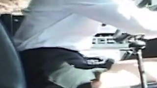 Victoria Takes A Stiff Prick In Her Teen Pussy While Leaning On The Bus