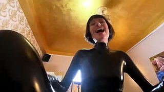 Luxurious Sins - Latex Strapon Fuck On The Office Desk With
