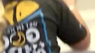 Quick Toilet BBC Fuck with My Blonde PAWG Coworker at Work