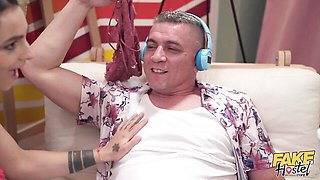 Impressive sweethearts Alexa Throat and Indy Lix love dick-riding