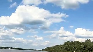 Big-Ass Blonde's Naked Walk on a Paddleboard