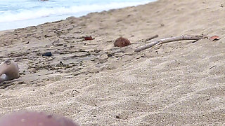 Stranger Fucks Me on a Nude Beach After I Blow Him - Real Voyeur Caught Jerkingoffwatchingus
