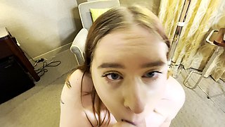 POVProfessor - BBW Sucks and Worships Cock