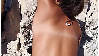 Risky Quick Sex With 18yo Teen On Public Beach - Pov Fuck