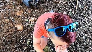 Quick BJ at Abandoned House Amateur Couple's Cumshot Advent