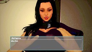 Interactive 3D cartoon porn game featuring a busty mom