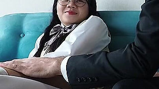 Asian Schoolgirl and Her Teacher - How to Be a Pornstar Lesson