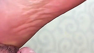 Office Interview Foot Seduction - Vitoria Vonteese Teases the Boss - Double Footjob