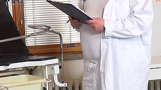 Anal Temperature Measurement of Hot Granny Lotty Blue