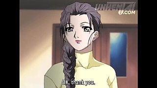 Uncensored Hentai: Stepmom Catches Stepson Masturbating with Her Lingerie