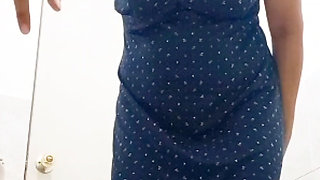 SEXY HOUSEWIFE WITH HAIRY PUSSY CAUGHT ON VIDEO PEEING