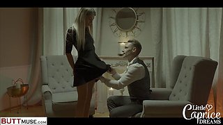 Marcello Bravo Pounds Megane Lopezs Ass in Bondage Debut