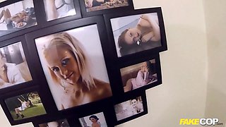It's too effortless for the faux cop to fuck inncent ladies in their own homes - fake cop