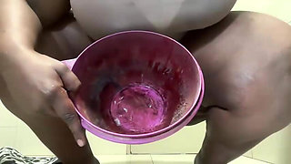 Ebony SSBBW Constipated Moaning and Peeing Fetish 60