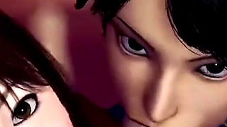 Eve Deepthroating BBC, Chun-li Deepthroating a Hard Cock While Mai Sucks on His Balls