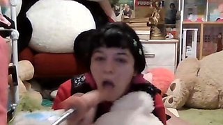 Close up BJ cumshot