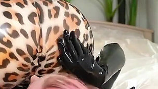 Latex Rubber Facesitting Lesbian Video, Female Domination