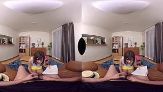 Japanese Explores VR Toilet POV With Sensual Masturbation