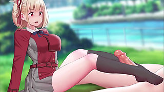 Chisato Footjob X Fucked by Huge Dick