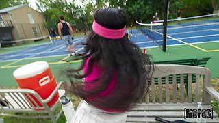 Selena Ivy's Tennis Encounter Ignites Wild Passion