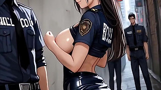 Anime Sexy Cop Fucked in the Alley Ai
