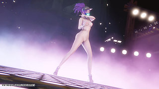 Mmd Lisa - Futw Akali Sexy Naked Dance League of Legends Hentai Uncensored 4K 60fps