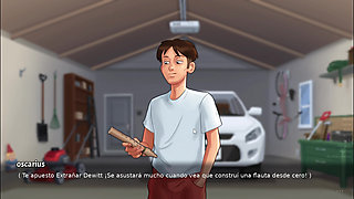 Helping stepmom to earn points with her - Summertime Saga