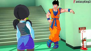 Android 18 Seduces Gohan at University - Dragon Ball Zex Series