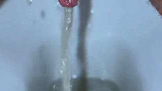 Close-up Мorning Pee Compilation! Showing Dirty Pads! POV!