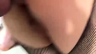 Hot Russian teen brunette takes hard anal and pussy pounding
